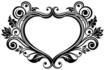 Elegant Frame Design with White Background, Vector Illustration, Cartoons, Clipart, Line Art, Elegant frame design vector with white background, perfect for illustrations, cartoons, clipart, and line 