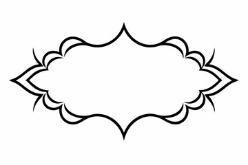 Elegant Frame Design with White Background, Vector Illustration, Cartoons, Clipart, Line Art, Elegant frame design vector with white background, perfect for illustrations, cartoons, clipart, and line 