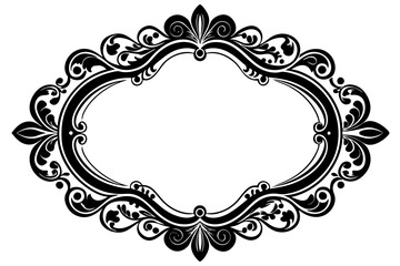 Elegant Frame Design with White Background, Vector Illustration, Cartoons, Clipart, Line Art, Elegant frame design vector with white background, perfect for illustrations, cartoons, clipart, and line 