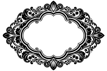 Elegant Frame Design with White Background, Vector Illustration, Cartoons, Clipart, Line Art, Elegant frame design vector with white background, perfect for illustrations, cartoons, clipart, and line 