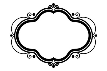 Elegant Frame Design with White Background, Vector Illustration, Cartoons, Clipart, Line Art, Elegant frame design vector with white background, perfect for illustrations, cartoons, clipart, and line 