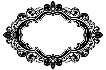 Elegant Frame Design with White Background, Vector Illustration, Cartoons, Clipart, Line Art, Elegant frame design vector with white background, perfect for illustrations, cartoons, clipart, and line 
