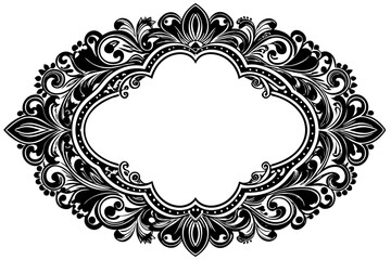 Elegant Frame Design with White Background, Vector Illustration, Cartoons, Clipart, Line Art, Elegant frame design vector with white background, perfect for illustrations, cartoons, clipart, and line 