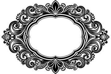 Elegant Frame Design with White Background, Vector Illustration, Cartoons, Clipart, Line Art, Elegant frame design vector with white background, perfect for illustrations, cartoons, clipart, and line 