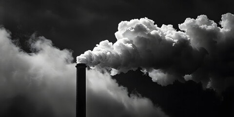 Chamin&eacute;s expelindo espessa fuma&ccedil;a negra