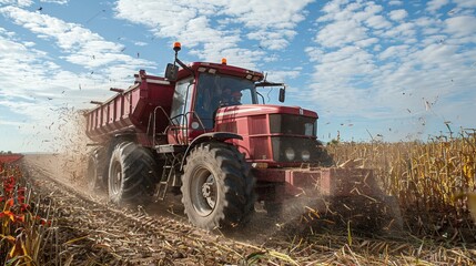 Obraz premium Post-Harvest Management: Techniques and practices for handling, storing, and processing harvested crops to reduce losses, maintain quality, and ensure the safety of food products. 
