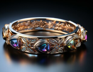 宝石を散りばめたブレスレット