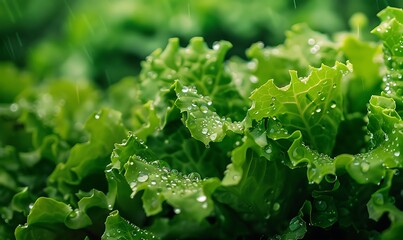 Dewy Green Lettuce