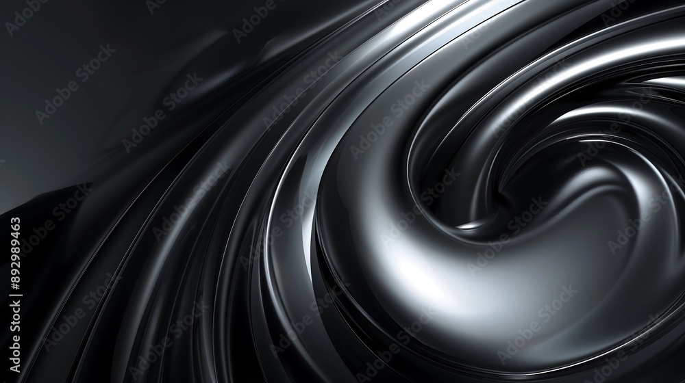 Poster abstract black background graphic design smooth dark lines backdrop