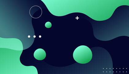 Fototapeta premium Abstract green background. Dynamic shapes composition. Fit for presentation design. wallpapers, brochure, posters 