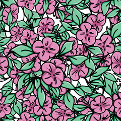 beautiful flower seamles pattern design