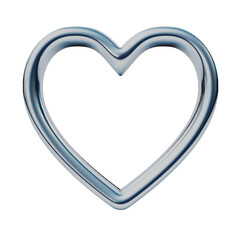 メタリックなハートのリングのアイコン