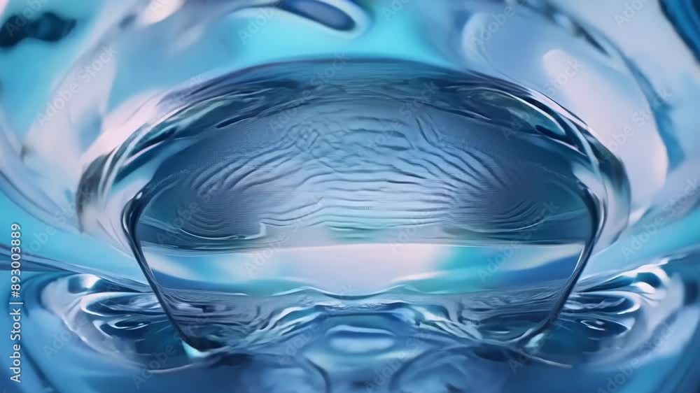 Poster a hand reaches out to touch a mirror causing a ripple effect that distorts the reflection of the sub