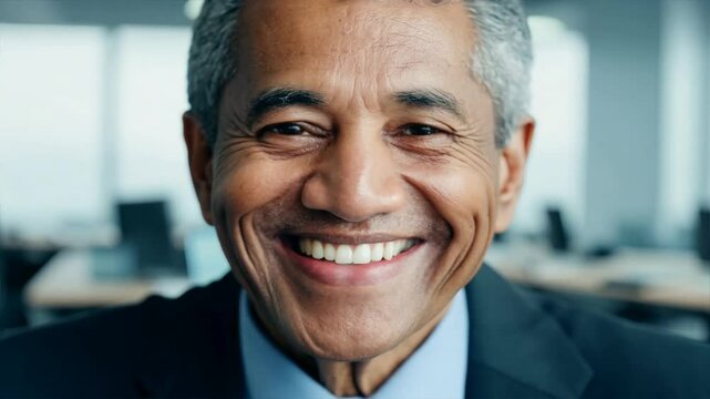 Smiling businessman in a professional portrait