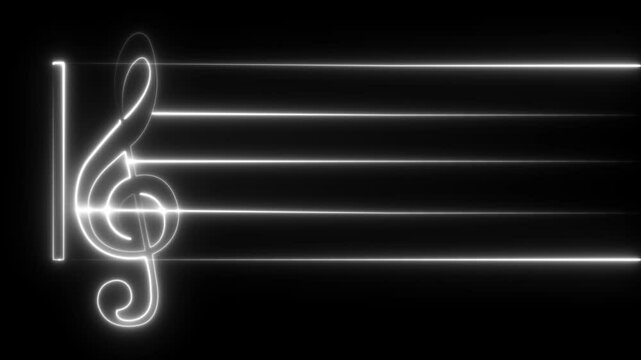Blank music staff. Music blank note stave. Horizontal music books. Isolated on black background. Five-line clock notation without a feature. Treble clef. Music sheet. Staff paper. Musical staff.
