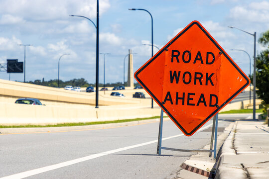 Road work highway