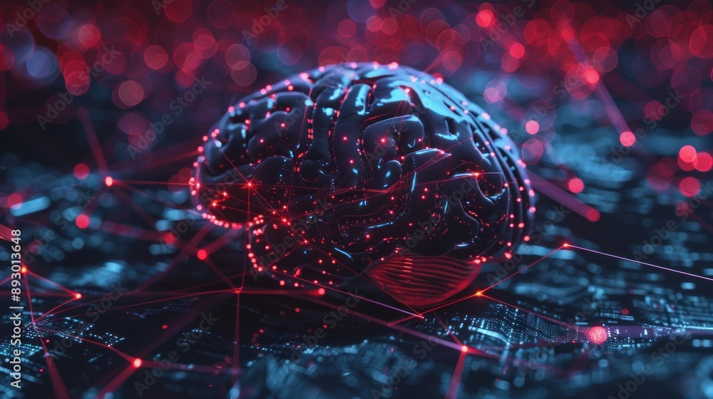 Poster artificial neural network - digital brain