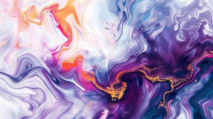 Fototapeta premium Abstract random color liquid marble background vector presentation design 