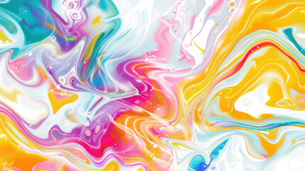 Obraz premium Abstract random color liquid marble background vector presentation design