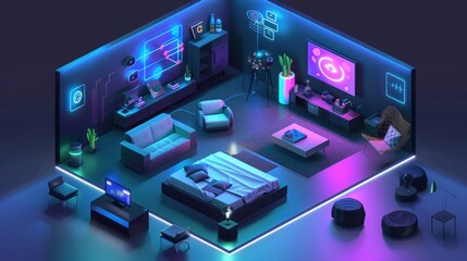 Futuristic Smart Home Interior Design