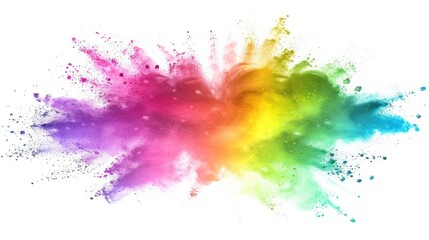 Rainbow Explosion of Color Powder