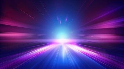 Abstract Purple and Blue Light Streaks