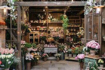 Floral Abundance: A Parisian Flower Shop
