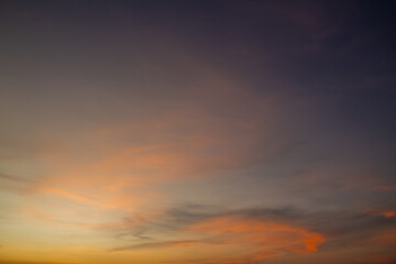 Clouds with warm light in the afternoon