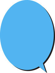 The Balloon text for massage conversation concept.