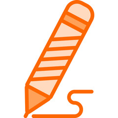 Pencil Dual Tone Icon Design Vector