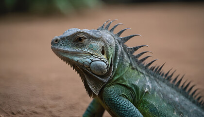 Obraz premium closeup of an iguana