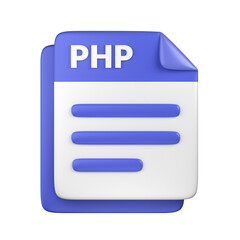 3D PHP File Icon