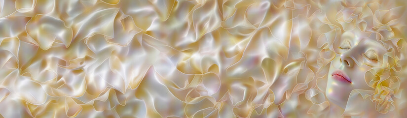 Fototapeta premium Ethereal Beauty: A Serene Dreamscape of Soft Light and Delicate Textures