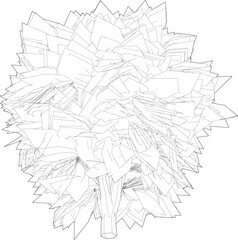 Obraz premium 3D illustration of tree and plant