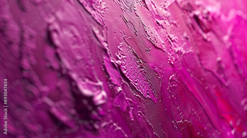 Poster Abstract viva magenta painted texture as background with copy space Shiny pattern in trendy color 2023 year Viva Magenta Vintage blank backdrop : Generative AI