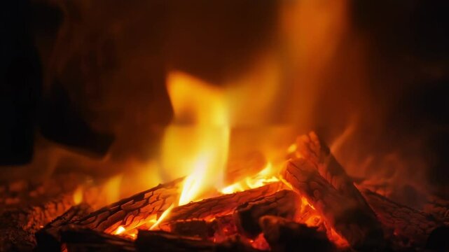 The embers seem to be calling to soing beyond beckoning with their fiery glow.