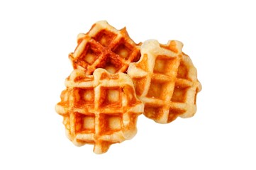 Waffles ion white background isolate
