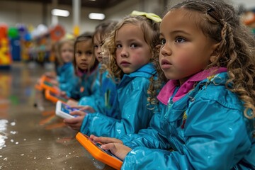 Young Students Engaged in Science Education Through Interactive Tablet Games