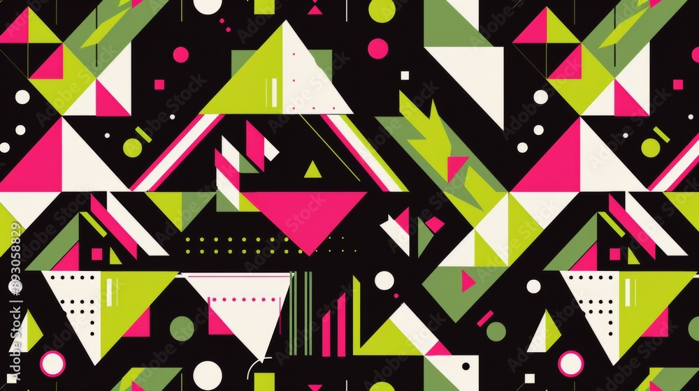 Aufkleber modern and simple geometric pattern in vector style.