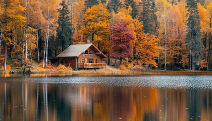 Cozy Cabin in Fall