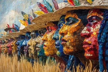 Fototapeta premium Trading Traditions: Exploring the Cultural Significance of Peyote Exchange in History