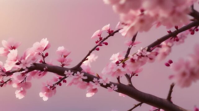 pink cherry blossom ,generative ai