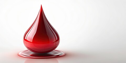 Obraz premium Blood drop with clipping path, blood, drop, medical, hematology, isolated,red, health, donation, fluid, element, macro
