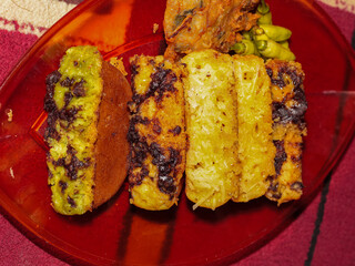 traditional Indonesian cake, bika ambon cake or cake made from cassava