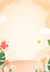 background with flowers