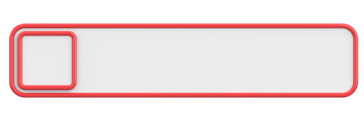 Obraz premium Profile tab. Social media profile. 3D illustration.