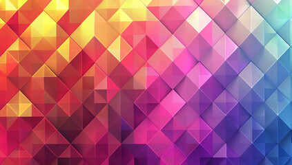 Obraz premium Captivating abstract artwork with grid of geometric shapes with gradient color scheme pattern