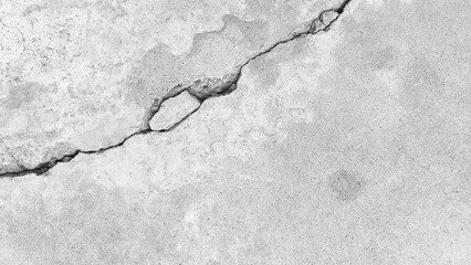 Obraz premium Cracked concrete wall texture, Cement background not painted in vintage style