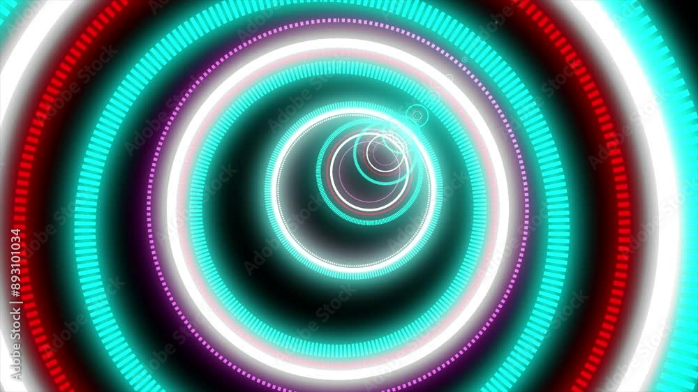 Poster infinite tunnel loop video 4k