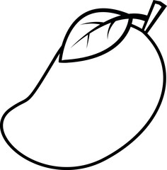 Mango icon. Fruit signs and symbols.